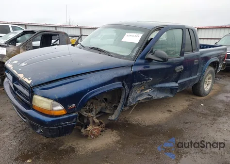 2000 Dodge Dakota Slt/Sport from USA, damaged, VIN 1B7HG2AZ7YS790713